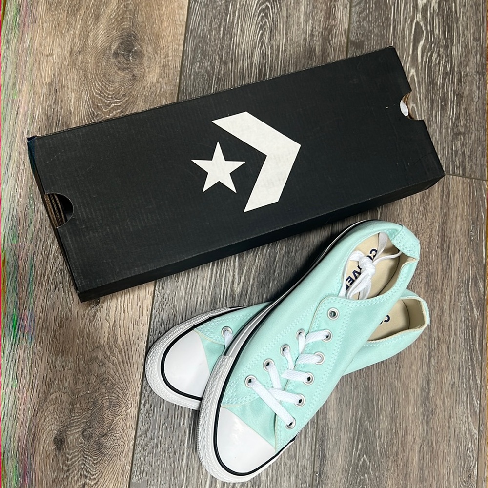 Mint Green Converse (Teal Tint)